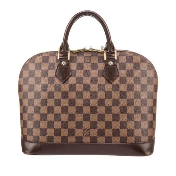Louis Vuitton Brown Checkered Tote - Picture 1 of 9